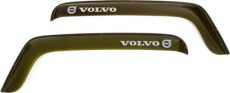 Дефлекторы REIN для окон (накладной скотч 3М) (2 шт.) Volvo FH 12 1993-2013 (короткий) Дымчатый