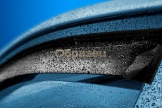 Дефлектор REIN прямой без лого для окон (накладной скотч 3М) (2 шт.) Volvo FH 12 1993-2013 Синий