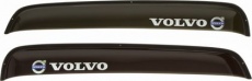 Дефлекторы REIN для окон (накладной скотч 3М) (2 шт.) Volvo FH 12 1993-2013 (прямой) Дымчатый